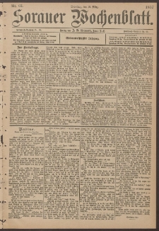 Sorauer Wochenblatt, Nr. 63. (16. M&auml;rz 1897)