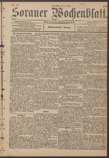 Sorauer Wochenblatt, Nr. 64. (17. M&auml;rz 1897)