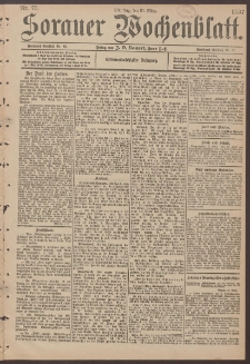 Sorauer Wochenblatt, Nr. 75. (30. M&auml;rz 1897)