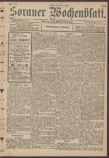 Sorauer Wochenblatt, Nr. 76. (31. M&auml;rz 1897)