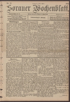 Sorauer Wochenblatt, Nr. 80. (4. April 1897)