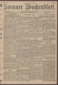 Sorauer Wochenblatt, Nr. 83. (8. April 1897)