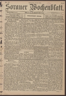 Sorauer Wochenblatt, Nr. 93. (22. April 1897)