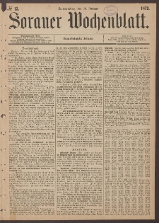 Sorauer Wochenblatt, No. 13. (30. Januar 1879)