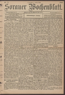 Sorauer Wochenblatt, Nr. 95. (24. April 1897