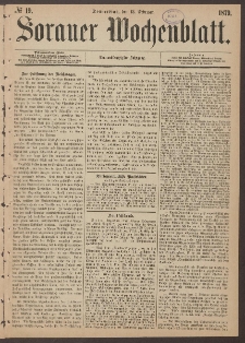 Sorauer Wochenblatt, No. 19. (13. Februar 1879)