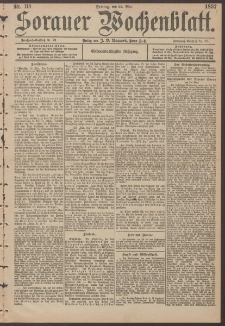 Sorauer Wochenblatt, Nr. 118. (21. Mai 1897)