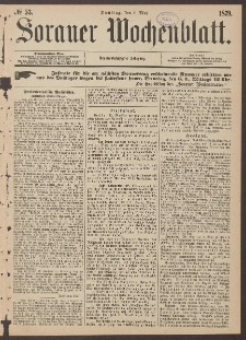 Sorauer Wochenblatt, No. 53. (6. Mai 1879)