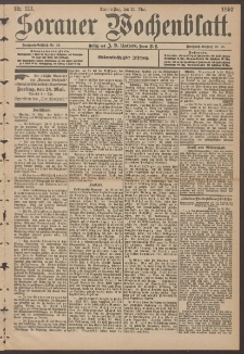 Sorauer Wochenblatt, Nr. 123. (27. Mai 1897)