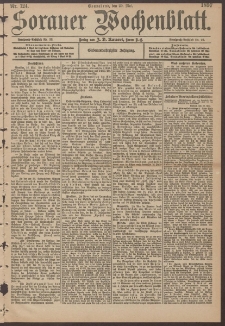 Sorauer Wochenblatt, Nr. 124. (29. Mai 1897)