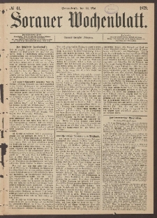 Sorauer Wochenblatt, No. 61. (24. Mai 1879)
