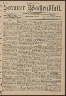 Sorauer Wochenblatt, Nr. 134. (12. Juni 1897)