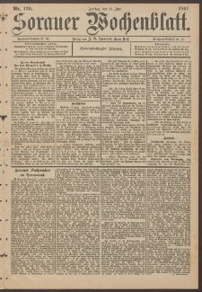 Sorauer Wochenblatt, Nr. 139. (18. Juni 1897)