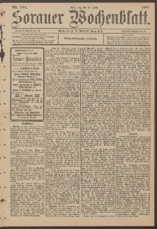 Sorauer Wochenblatt, Nr. 141. (20. Juni 1897)