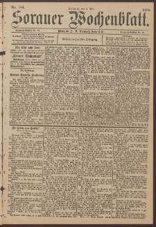 Sorauer Wochenblatt, No. 104. (3. Mai 1896)