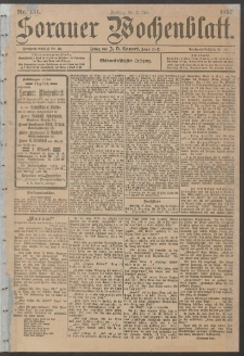 Sorauer Wochenblatt, Nr. 151. (2. Juli 1897)