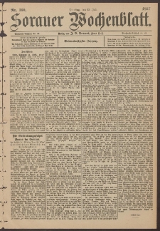 Sorauer Wochenblatt, Nr. 160. (13. Juli 1897)