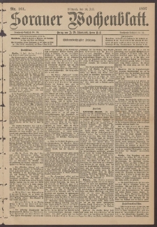 Sorauer Wochenblatt, Nr. 161. (14. Juli 1897)