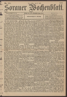 Sorauer Wochenblatt, Nr. 162. (15. Juli 1897)