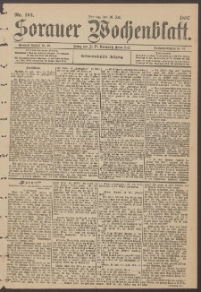 Sorauer Wochenblatt, Nr. 163. (16. Juli 1897)