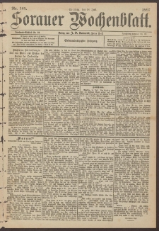 Sorauer Wochenblatt, Nr. 165. (18. Juli 1897)