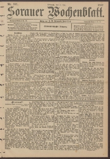 Sorauer Wochenblatt, Nr. 167. (21. Juli 1897)