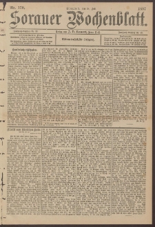 Sorauer Wochenblatt, Nr. 170. (24. Juli 1897)