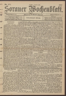 Sorauer Wochenblatt, Nr. 172. (27. Juli 1897)