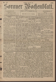 Sorauer Wochenblatt, No. 117. (20. Mai 1896)