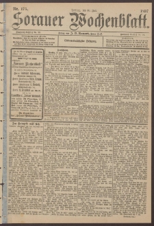 Sorauer Wochenblatt, Nr. 175. (30. Juli 1897)