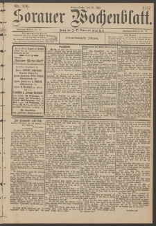 Sorauer Wochenblatt, Nr. 176. (31. Juli 1897)
