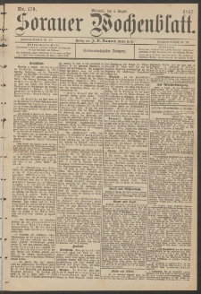 Sorauer Wochenblatt, Nr. 179. (4. August 1897)