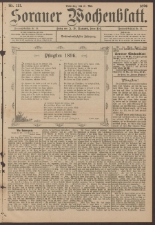 Sorauer Wochenblatt, No. 121. (24. Mai 1896)
