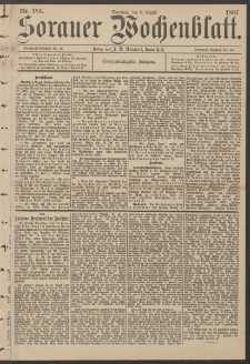 Sorauer Wochenblatt, Nr. 183. (8. August 1897)