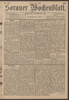 Sorauer Wochenblatt, No. 123. (29. Mai 1896)
