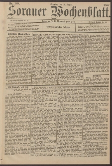 Sorauer Wochenblatt, Nr. 189. (15. August 1897)