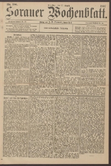 Sorauer Wochenblatt, Nr. 190. (17. August 1897)