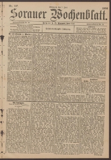 Sorauer Wochenblatt, No. 127. (3. Juni 1896)