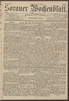 Sorauer Wochenblatt, Nr. 197. (25. August 1897)
