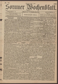 Sorauer Wochenblatt, No. 131. (7. Juni 1896)