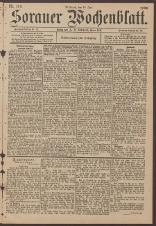 Sorauer Wochenblatt, No. 133. (10. Juni 1896)