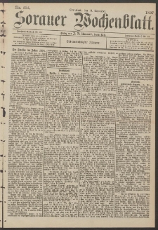 Sorauer Wochenblatt, Nr. 212. (11. September 1897)