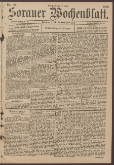 Sorauer Wochenblatt, No. 139. (17. Juni 1896)