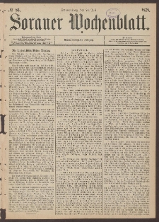 Sorauer Wochenblatt, No. 86. (24. Juli 1879)