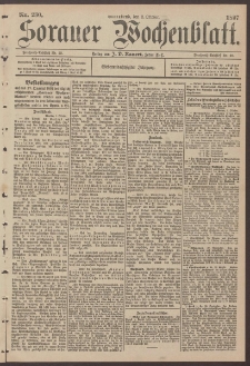 Sorauer Wochenblatt, Nr. 230. (2. Oktober 1897)
