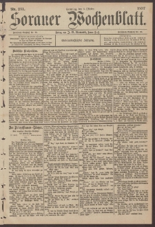 Sorauer Wochenblatt, Nr. 231. (3. Oktober 1897)