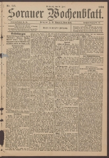 Sorauer Wochenblatt, No. 145. (24. Juni 1896)