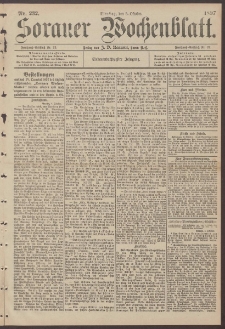 Sorauer Wochenblatt, Nr. 232. (5. Oktober 1897)