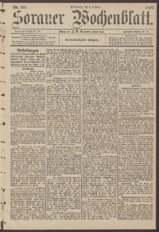 Sorauer Wochenblatt, Nr. 233. (6. Oktober 1897)