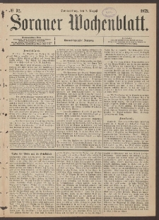 Sorauer Wochenblatt, No. 92. (7. August 1879)